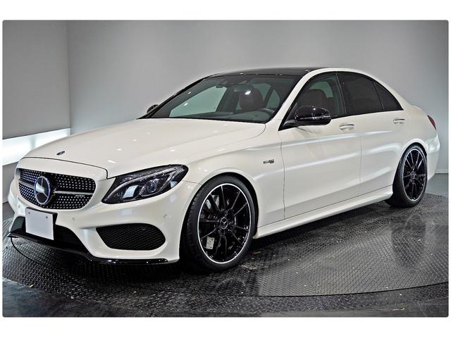 メルセデスＡＭＧ Ｃクラス Ｃ４３　４マチック　エクスクルーシブＰＫＧ　パノラミックＳ／Ｒ　レーダーセーフティＰＫＧ　赤革　ヘッドアップディスプレイ　エアバランスＰＫＧ　ブルメスターサウンド　Ｂカメラ