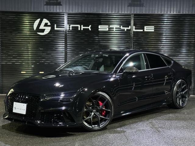 RS7スポーツバック（アウディ）ベースグレード　正規ディーラー車　カーボンインテリア　社外可変バルブマフラー　ＫＷ車高調　サンルーフ　ボッセン鍛造２１インチホイール　カーボンステアリング　アルパインデジタルインナーミラー　ＢＯＳＥサウンドシステム 中古車画像