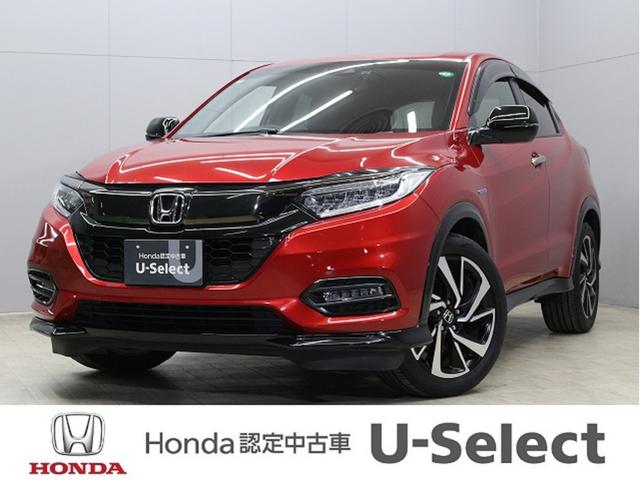 ヴェゼル ハイブリッドＲＳ・ホンダセンシング　ワンオーナー　禁煙車　８インチナビ　ＣＤ　ＤＶＤ　フルセグ　Ｂｌｕｅｔｏｏｔｈ　リアカメラ　ＥＴＣ　ステアリングリモコン　クルーズコントロール　前後ドラレコ　サイドエアバッグ　シートヒーター（1枚目）