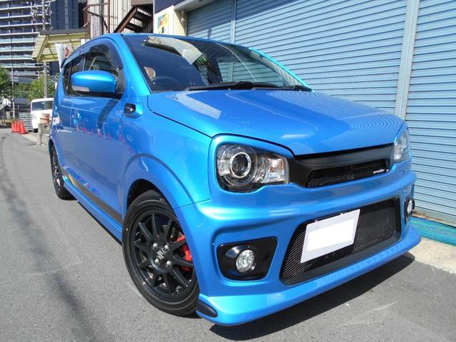 アルトワークス(スズキ) ベースグレード　禁煙／４ＷＤ／５速／モンスター製フルカスタム仕様（モンスター製エアロバンパー前後／カーボンウィング／フェンダーダクト／カーボンインテ−クキット／マフラー／ＣＰＵハイオク仕様／ＴＶナビドラレコ前後ＥＴＣ 中古車画像