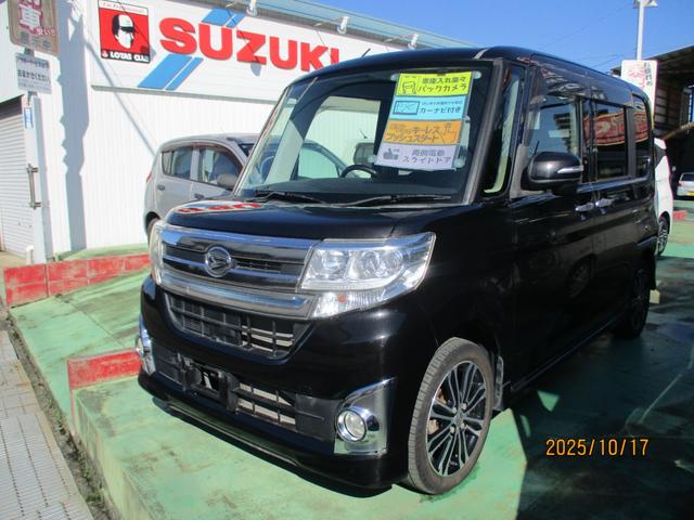 タント カスタムＲＳ　ワンオーナー車・カーナビ・バックカメラ・パワステ・両側電動スライドドア・プッシュスタート・オートエアコン・ドアミラーウインカー・ターボ車（1枚目）