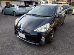 アクア G 社外ナビ アルミホイール オートライト キーレスエントリー 電動格納ミラー CVT 衝突安全ボディ ABS ESC CD DVD再生 USB ミュージックプレイヤー接続可 エアコン パワーステアリング 中古車画像