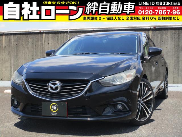 マツダ アテンザセダン ＸＤ　ＨＤＤナビ　ＴＶ　ＤＶＤ　ＣＤ　ＡＵＸ　Ｂｌｕｅｔｏｏｔｈ　ミュージックサーバー　ＥＴＣ　ディーゼル車　パドルシフト　社外ホイール　１９インチアルミ