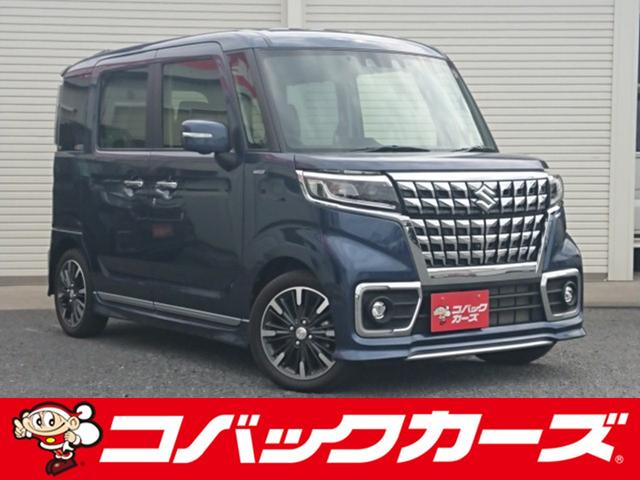 マツダ フレアワゴンカスタムスタイル ハイブリッドＸＴ　両側電動スライド／黒半革シート／禁煙／９型ナビＴＶ／Ｂｌｕｅｔｏｏｔｈ／ＬＥＤ／ＥＴＣ／衝突軽減ブレーキ／レーダークルーズ／シートヒータ／障害物センサ／オートハイビーム