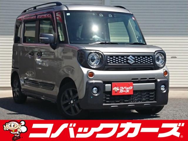 スズキ ハイブリッドＸＺ　ターボ　４ＷＤ／両側電動スライド／禁煙／８型ナビＴＶ／Ｂｌｕｅｔｏｏｔｈ／ＬＥＤ／全周囲カメラ／ドライブレコーダー／ＥＴＣ／衝突軽減ブレーキ