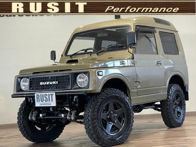 ジムニー ＥＣ　パノラミックルーフ　インタークーラーターボ　４ＷＤ　ＭＯＭＯステアリング　ＧＥＯＬＡＮＤＡＲ　Ｍ／Ｔ　１ＤＩＮオーディオ　リフトアップ　スモークサイドマーカー　　ＥＴＣ　検Ｒ７年１月まで（1枚目）