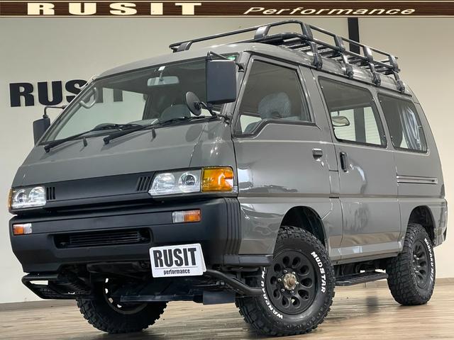 三菱 デリカスターワゴン ＧＬＸ　グレー全塗装　４ＷＤ　ＭＵＤＳＴＡＲ新品タイヤ