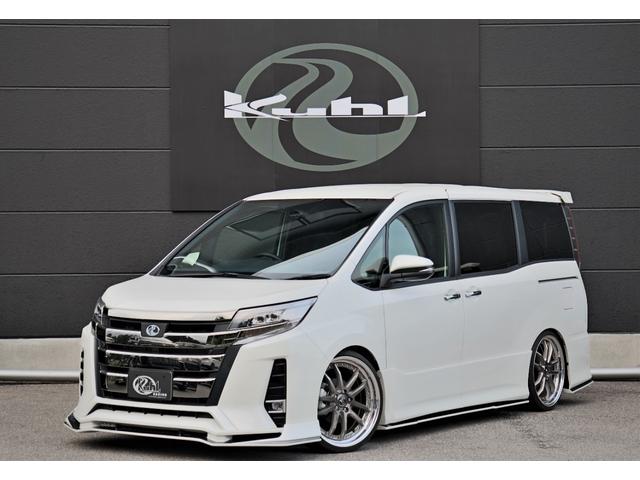 トヨタ ノア ｋｕｈｌ 新車カスタムコンプリート ｋｕｈｌフルエアロ ｂｌｉｔｚ車高調 ｖｅｒｚ１９インチａｗ ローダウンの中古車 車体価格363万円 19 令和1 後年式 走行7キロ 車体色パールホワイト 栃木県鹿沼市茂呂１１７６ １ ｋｕｈｌ ｒａｃｉｎｇ