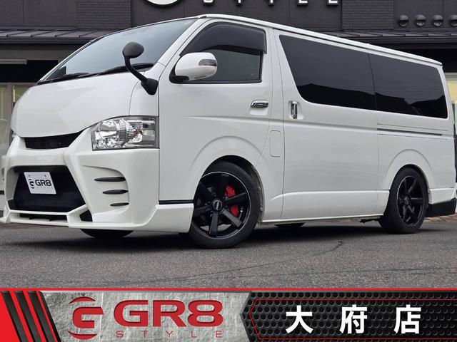 愛知県東海大府市☆ハイエースバン専門店☆ローン可能！ １ナンバー／ローダウン／ＥＳＳＥＸバンパー／ＥＣ１８ｉｎアルミ／純正ナビ