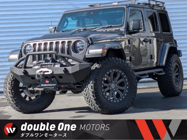 ジープ・ラングラーアンリミテッド(ジープ) サハラ　ＦＯＸショックアブソーバー　リフトアップ　ＢＬＡＣＫＲＨＩＮＯ２０インチＡＷ　ＭＡＧＮＡＦＬＯＷマフラー　ＮＩＴＴＯ　ＧＲＡＰＰＬＥＲ３７タイヤ 中古車画像
