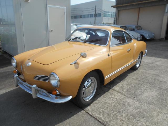 カルマンギア 　１９６８年モデル　２年車検付　ディーラー車　１５００ＣＣ　シングルキャブ　フロントディスクブレーキ　純正ハンドル　純正シフター　純正１５インチ鉄チンホイール　ノーマルストックコンディション（1枚目）