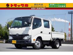 トヨタ　ダイナトラック　２ｔ　Ｗキャブ　平ボディ　フルジャストロー
