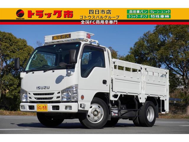 エルフトラック(いすゞ) ３ｔ　平ボディ　高床　垂直式　パワーゲート　５　Ｗタイヤ 中古車画像