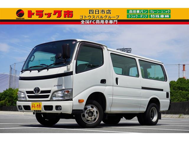 １．２５ｔ　ルートバン　観音扉　１．２５ｔ積載　リア観音扉　左スライドドア　アイドルアップ　フォグランプ　集中ロック　荷室内寸２９３／１４５／１２４　荷台高７４　車両総重量３４２５ｋｇ　普通免許運転可　ＯＥＭトヨエース、デュトロ