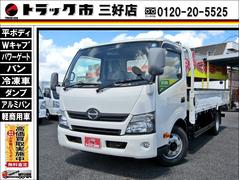 日野　デュトロ　３トンワイドロング　荷台床木板張り　荷台床フック３対　あおり補助装置