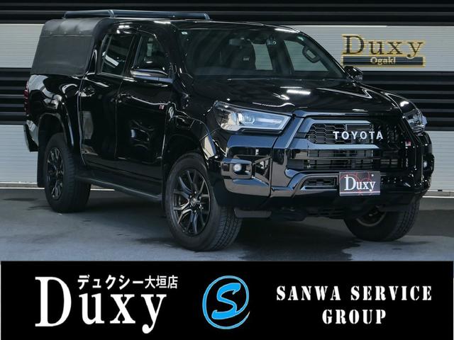 ハイラックス Ｚ　ＧＲスポーツ　ＥＴＣ２．０車載器　ドライブレコーダー　ベッドライナー　幌　パノラミックビューモニター　ナビ　クリアランスソナー　サイドバイザー　ドアハンドルプロテクター　専用グリル　アルミペダル　オーバーフェンダー（1枚目）