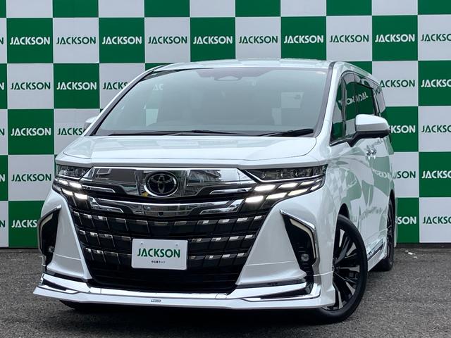アルファードハイブリッド エグゼクティブラウンジ　モデリスタエアロ　シグネチャーイルミブレード　モデリスタリアスポイラー　ＪＢＬ　ユニバーサルステップ　アップルカープレイ　バックカメラ　３６０度カメラ　デジタルインナーミラー　サンルーフ　後席モニター（1枚目）