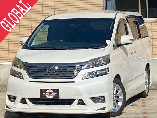 クラッツィオ黒革調シート　アドミレイションフルエアロ 純正１８ＡＷ　純正ナビ／後席モニター　両側パワスラ　パワーバックドア