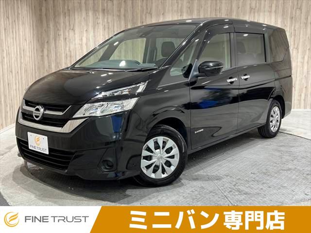 日産 セレナ Ｘ　ＶセレクションＩＩ　防水シート車　保証付　禁煙車　純正９インチＳＤナビ　防水シート　両側パワースライドドア　バックカメラ　純正フリップダウンモニター　エマージェンシーブレーキ　レーンキープアシスト