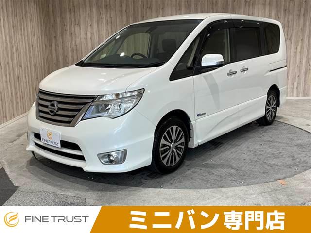 日産 セレナ ハイウェイスター　Ｓ－ハイブリッド　保証付　後期型　両側パワースライドドア　クルーズコントロール　エマージェンシーブレーキ　レーン逸脱アラーム　ＬＥＤヘッドライト　禁煙車　純正１６インチアルミホイール