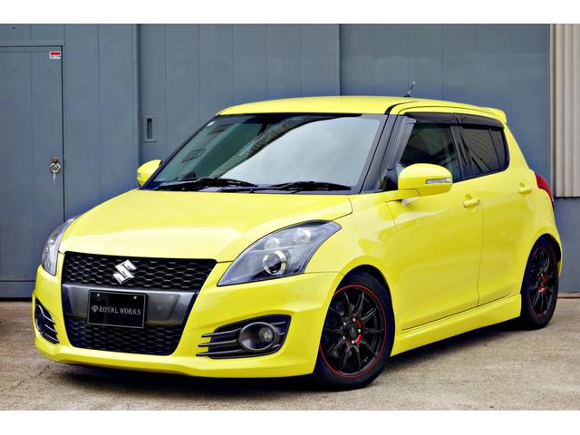 スイフトスポーツ ベースグレード　カスタム車輛　ＴＥＩＮ車高調　フジツボマフラー　ＧＳＰＥＥＤ１６インチアルミ　ＰＩＶＯＴデジタルモニター　パナソニックナビ　Ｂｌｕｅｔｏｏｔｈ　Ｂカメラ　コムテックレーダー　ＭＯＮＳＴＥＲペダルカバー（1枚目）