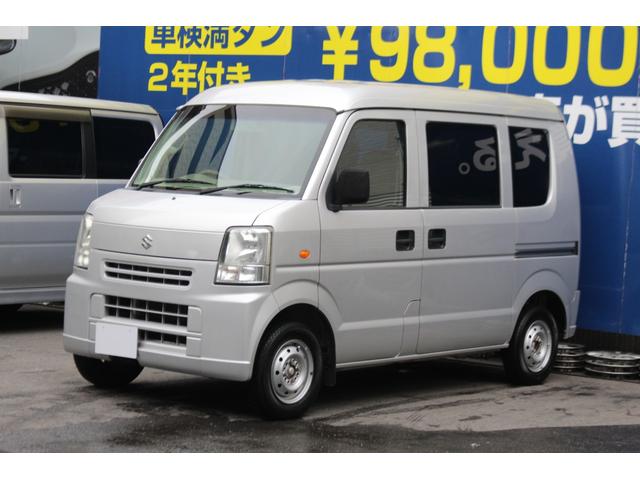 エブリイ PA 検査8年6月/ハイルーフ/5速マニュアル/社外ナビ/TV/ETC/タイミングチェーン車/両側スライドドア(1枚目)