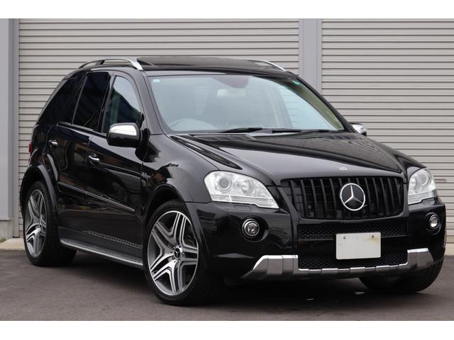 Mクラス ML63 AMG スマートキー/プッシュスタート/ナッパレザーシート/ガラス電動サンルーフ/純正21inAW/パワーシート/シートヒーター/電動リアゲート/純正ナビ/(1枚目)