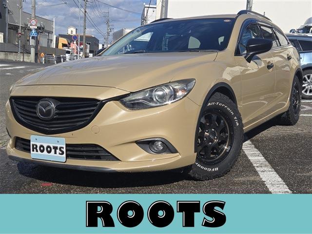 アテンザワゴン(マツダ) ＸＤ　Ｌパッケージ　１６インチマッドクロス・ブロンズアルミ　ＢＦグッドリッチタイヤ　黒革　シートヒーター　純正ナビＴＶ　バックカメラ　ＥＴＣ　レーダークルーズコントロール　ＲＶＭ　ニューペイントベージュ 中古車画像