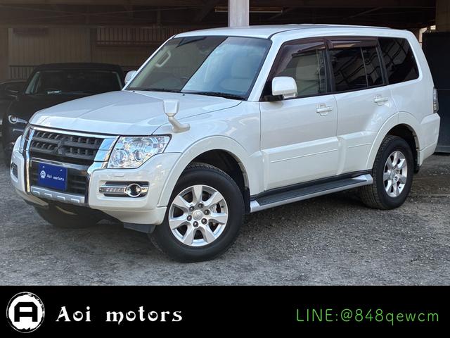 パジェロ(三菱) ロング エクシード ディーゼルターボ 4WD KENWOODナビ バックモニター Bluetoothオーディオ シートヒーター ETC クルーズコントロール 三列シート フルフラット AC100V電源 キーレス 中古車画像