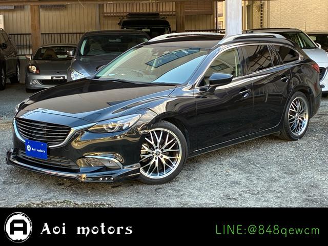 アテンザワゴン(マツダ) ＸＤ　プロアクティブ　メーカーナビ　純正ＳＤナビ　バックモニター　クルーズコントロール　スマートキー　１９インチアルミホイール　地デジＴＶ　Ｂｌｕｅｔｏｏｔｈオーディオ　パドルシフト　ＢＳＭ　車線逸脱警報　エアロパーツ 中古車画像