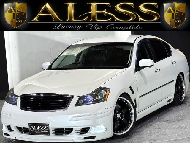 フーガ(日産) ３５０ＧＴスポーツパッケージ　Ｙ５０　Ｋ−ＢＲＥＡＫフルエアロ　ガレージマジカルDampers　ロクサーニグラスターファイブ２０インチホイール　シートカバー　スマートキープッシュスタート　バックカメラ 中古車画像