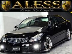 クラウン 2.5アスリート ナビパッケージ 200系 黒革シート 新品車高調 新品タイヤ 新品ALESSオリジナルカラー19インチホイール Bluetoothオーディオ対応 スマートキープッシュスタート バックカメラ ETC 中古車画像