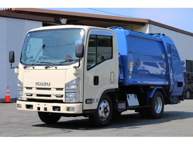 プレス式パッカー車／塵芥車　２ｔ　極東開発ＧＢ４２－２７－Ｓ　容積４．２立米　プレス式　汚水タンク　バックモニター　ＥＴＣ　左電格ミラー　助手席スライドドア