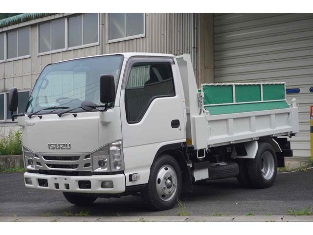 全低床３ｔダンプ　極東開発ＤＤ０２－３１　３トン積載　４Ｎｏ車　開閉シート　キーレスレーンアシスト　ＡＥＢＳカメラ　電動格納ミラー　中間ピン