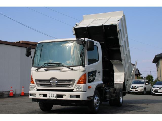 深ダンプ　３．４５ｔ　土砂禁　☆新明和ＤＲ４－１７ＳＹ☆４ｘ２☆馬力１４０ＫＷ☆フォグランプ☆電格ミラー☆ＥＴＣ☆車両総重量７９７５ｋｇ☆荷台内寸３３９５ｘ２０８８ｘ１３８８