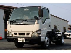 いすゞ　エルフトラック　アームロール　２ｔ　脱着装置付コンテナ専用車　☆極東ＪＭ０２−５１☆フックロール☆電格ミラー☆車両総重量４８７５ｋｇ☆荷台内寸２８８８ｘ１５５５ｘ１０９５