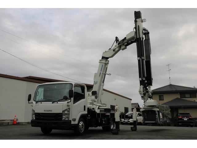 エルフトラック 橋梁点検車 ☆13尺☆アイチブリッジマスターSF77B1FR☆Bモニター☆245アワ―☆アルコアAW☆AEBSカメラ☆電格ミラー☆ETC☆アドブルー☆車両総重量7990kg☆荷台内寸4846x2080x1898(1枚目)