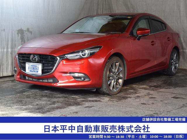 アクセラ(マツダ) ２２ＸＤ　Ｌパッケージ　４ＷＤ　ディーゼルターボ　１年保証　夏冬タイヤ付　サンルーフ　衝突軽減　本革シート　プッシュスタート　パドルシフト　ナビ　ＴＶ　ＤＶＤ　Ｂｌｕｅｔｏｏｔｈ　ＥＴＣ　バックカメラ　シートヒーター　ＬＥＤ 中古車画像