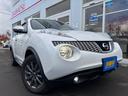 日産ジューク16GT プレミアムホワイト 入庫です! 純正ナビ シートヒーター オートエアコン 4WD Bluetooth