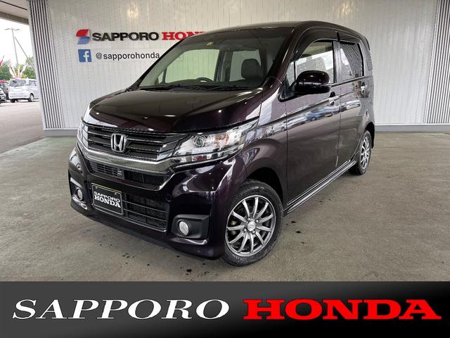 ホンダ ｎ ｗｇｎカスタムｇ ｌパッケージ ４ｗｄ 衝突軽減ブレーキ 純正メモリーナビ バックカメラ スマートキー ｈｉｄライト ｖｓａ アイドリングストップ シートヒーターの中古車 車体価格115万円 15 平成27 年式 走行1 7万キロ 車体色プレミアムベルベット