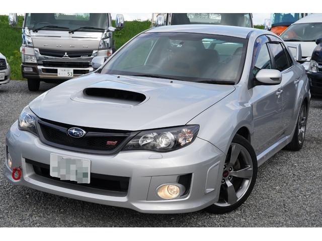 ＷＲＸ　ＳＴＩ　Ａライン　社外ナビフルセグ地デジ・ＳＴＩブラウンレザーシート・シートヒーター・パワーシート・ＥＪ２５ターボ・フジツボマフラー・ＳＩ－ｄｒｉｖｅ・クルコン・１８インチアルミ・リアスポイラー・寒冷地仕様・本州仕入