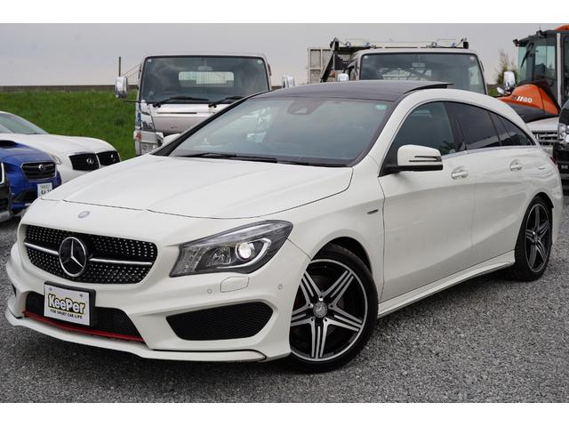 ＣＬＡ２５０シュポルト４マチックシュティングブレークＡＭＧ　純正ナビ地デジ・Ｂカメラ・電動サンルーフ・ハーフ革シート・メモリーパワーシート・レッドシートベルト・シートヒータ・車内アンビエントライト・レーダーセーフティ・パワートランク・プッシュスタート・本州仕入