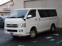 レジアスエースバン ロングスーパーGL 4WD 社外ナビ TV Bluetooth ドラレコ エンジンスターター 両側スライドドア キーレスエントリー AT 100V電源 エアコン パワーウィンドウ 中古車画像