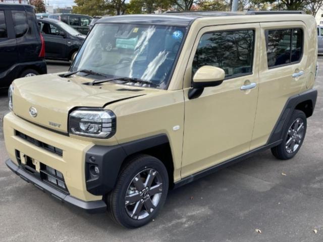 タフト Ｇターボ　４ＷＤ　衝突軽減ブレーキ　横滑り防止　アイドリングストップ　前席シートヒーター　スマートキー　スカイフィールトップ（スーパーＵＶ＆ＩＲカット機能／シェード付）　ＬＥＤヘッドライト（1枚目）