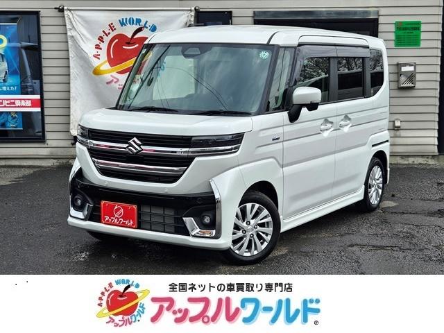 スズキ スペーシアカスタム ハイブリッドＧＳ　４ＷＤ　Aftermarketメモリーナビ　ＴＶ