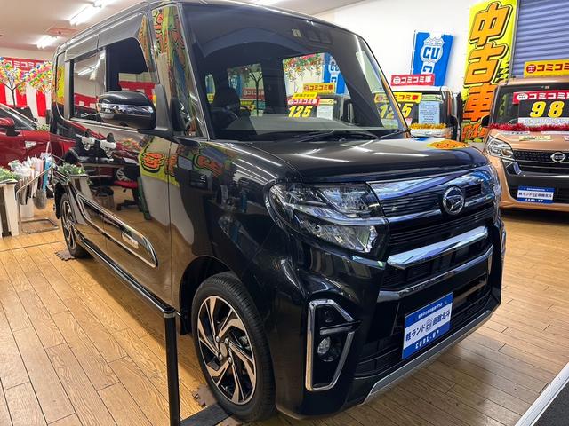 タント カスタムＲＳスタイルセレクション　４ＷＤ・純正ＳＤナビテレビ・バックモニター・衝突軽減ブレーキ・横滑り防止装置・両側パワースライドドア・クルーズコントロール・アイドリングストップ・フロントシートヒーター・ＬＥＤヘッドライト