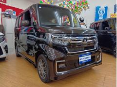 N-BOXカスタム Lターボ 4WD・純正インターナビフルセグTV・CD・DVD・Bluetooth・バックカメラ・両側パワースライドドア・純正エンスタ・ETC・クリアランスソナー・衝突軽減ブレーキ・横滑り防止・シートヒーター 中古車画像