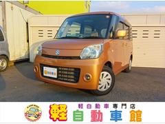 スペーシア G 4WD 純正ナビTV アイドリングストップ スマートキー CD DVD再生 シートヒーター ミラーヒーター ABS 中古車画像