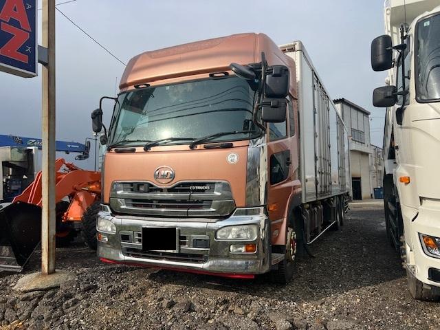 クオン 増t冷蔵冷凍車 エアサス LKG―CD5ZA ハイルーフ エスコット バックモニター ETC 走行不明 パワーステアリング パワーウィンドウ エアコン(1枚目)