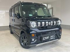 スペーシアギア ハイブリッドXZ 4WD 届け出済未使用車 全方位モニター付きメモリーナビゲーション スズキコネクト対応通信機装置着車 デュアルセンサーブレーキサポートII 両側パワースライドドア シートヒーター ステアリングヒーター 中古車画像